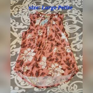 Floral Sleeveless Top - Pink